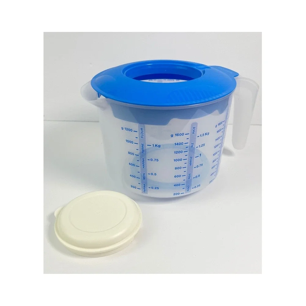Tupperware EZ Mix N Store Pitcher 8 cup/2L Blue Measuring Pitcher NEW